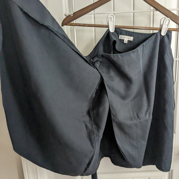 Vetta Capsule Wardrobe Wrap Skirt Skort (missing shorts) Women's XS Grey Black - Picture 8 of 10